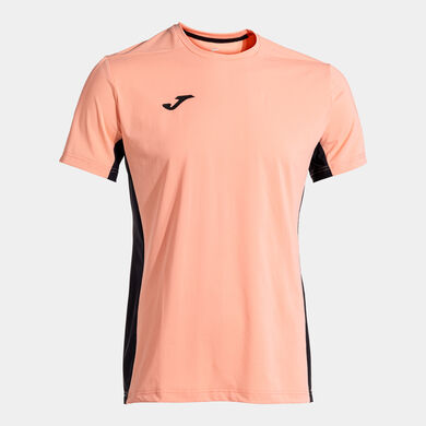 T-shirt manga curta homem Challenge laranja