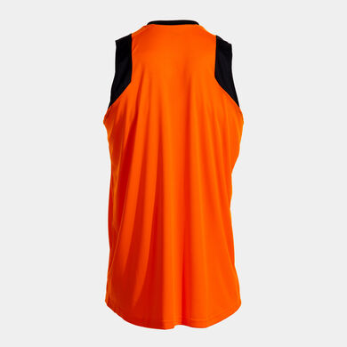 Camiseta sin mangas hombre Final Basket III naranja negro