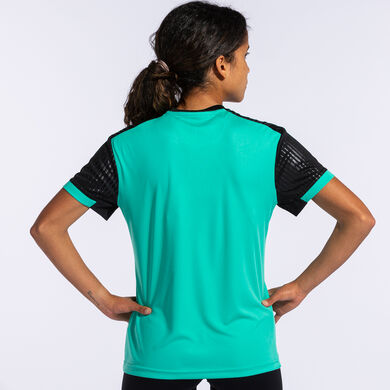 Camiseta manga corta mujer Montreal verde negro