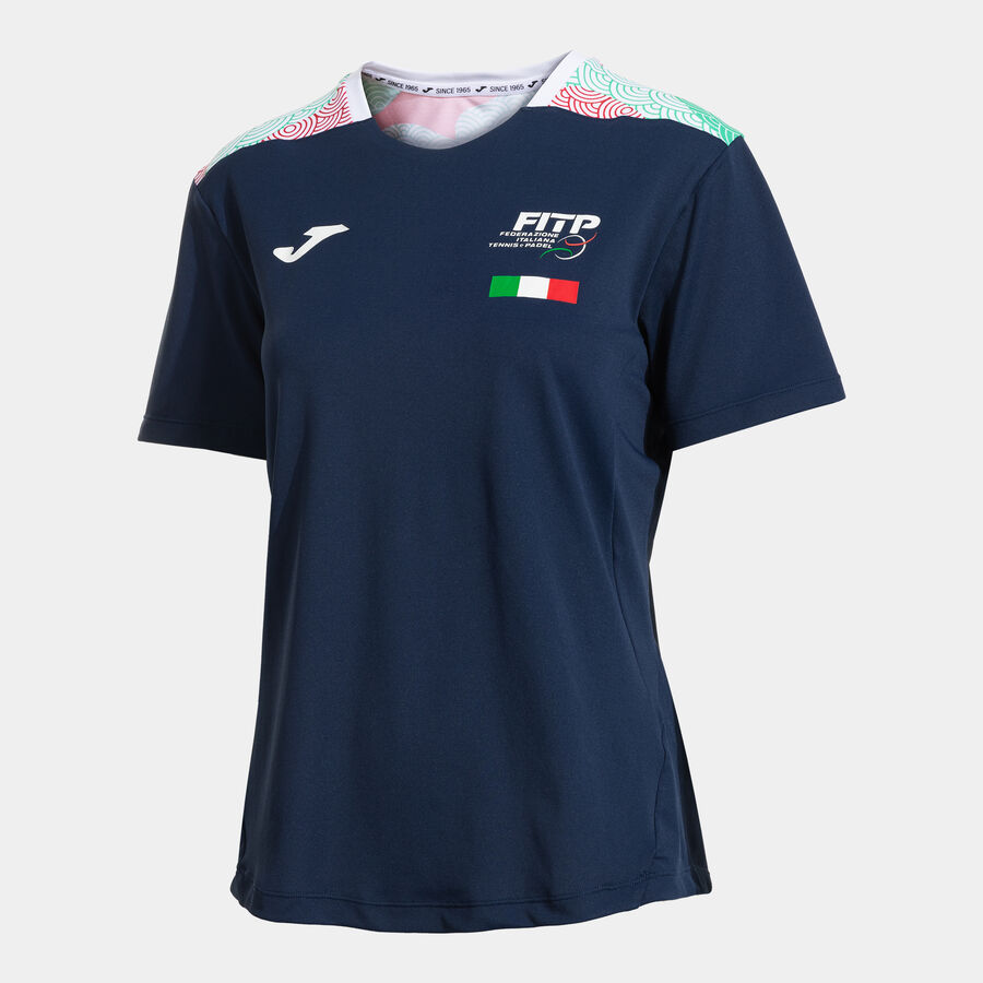 CAMISETA MANGA CORTA MUJER COMP. OFI. FED. ITALIA TENIS Y PADEL