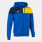 Giacca con cappuccio uomo Crew V blu reale giallo