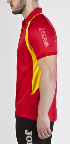 red yellow polo shirts