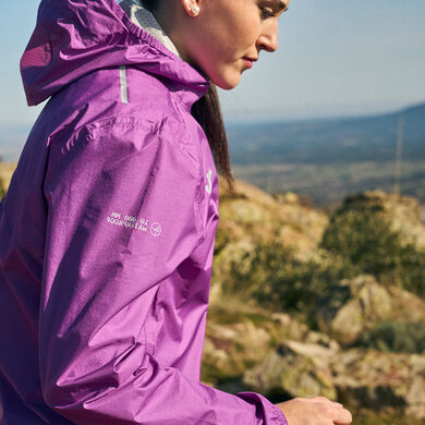 Rainjacket woman Combi violet