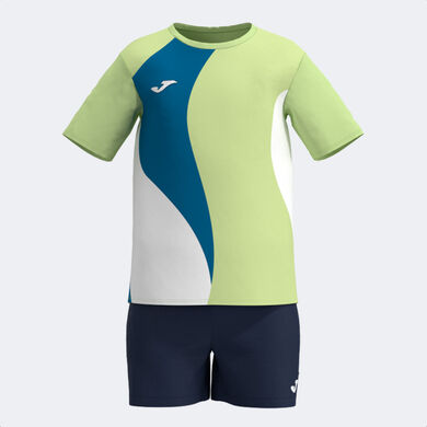 Ensemble junior Kids Camp vert citron bleu marine