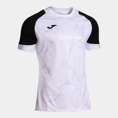 Camiseta manga corta hombre Performance Handball blanco negro