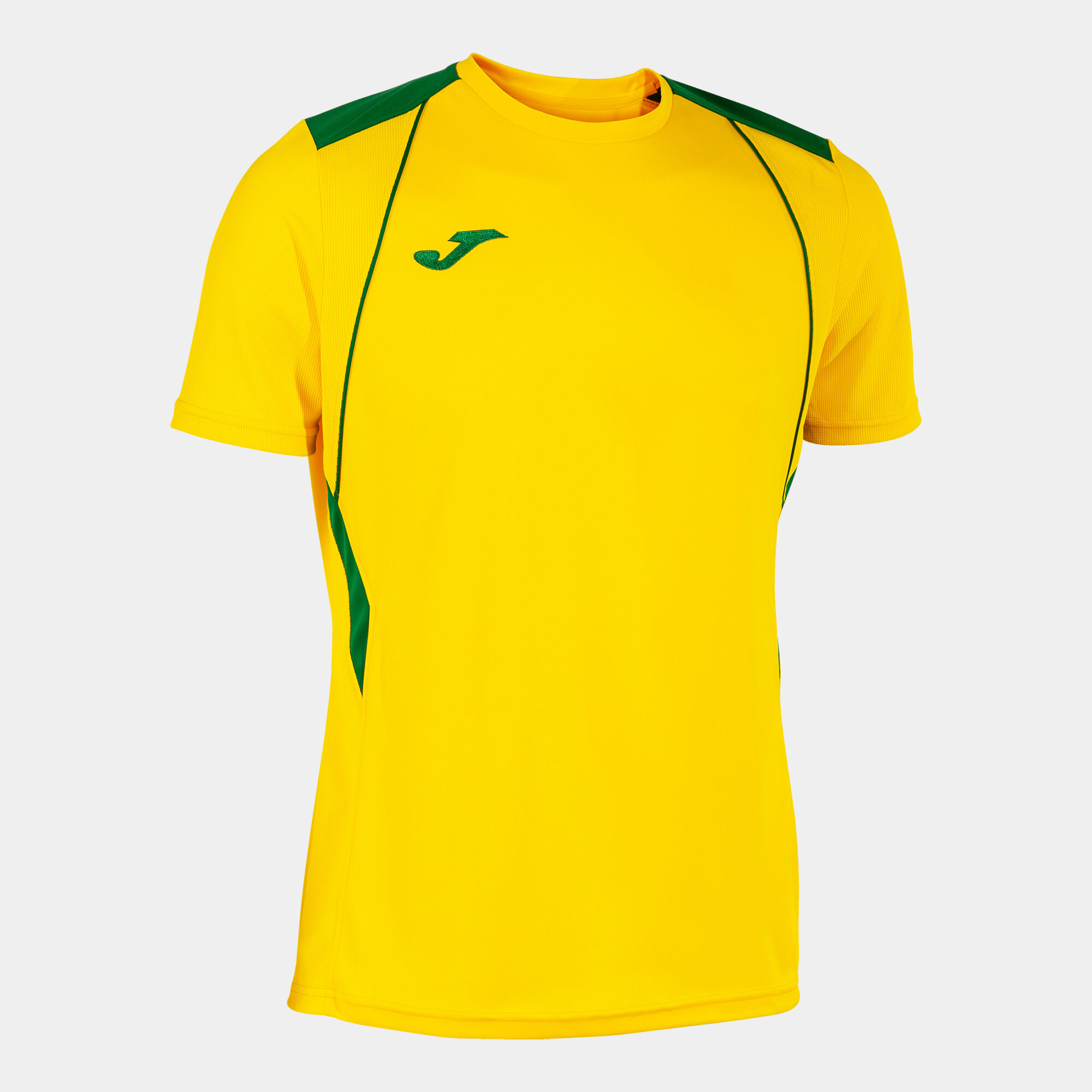Shirt short sleeve man Championship VII yellow green JOMA