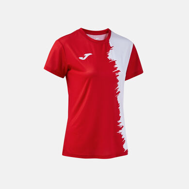Shirt short sleeve woman Picasho red white