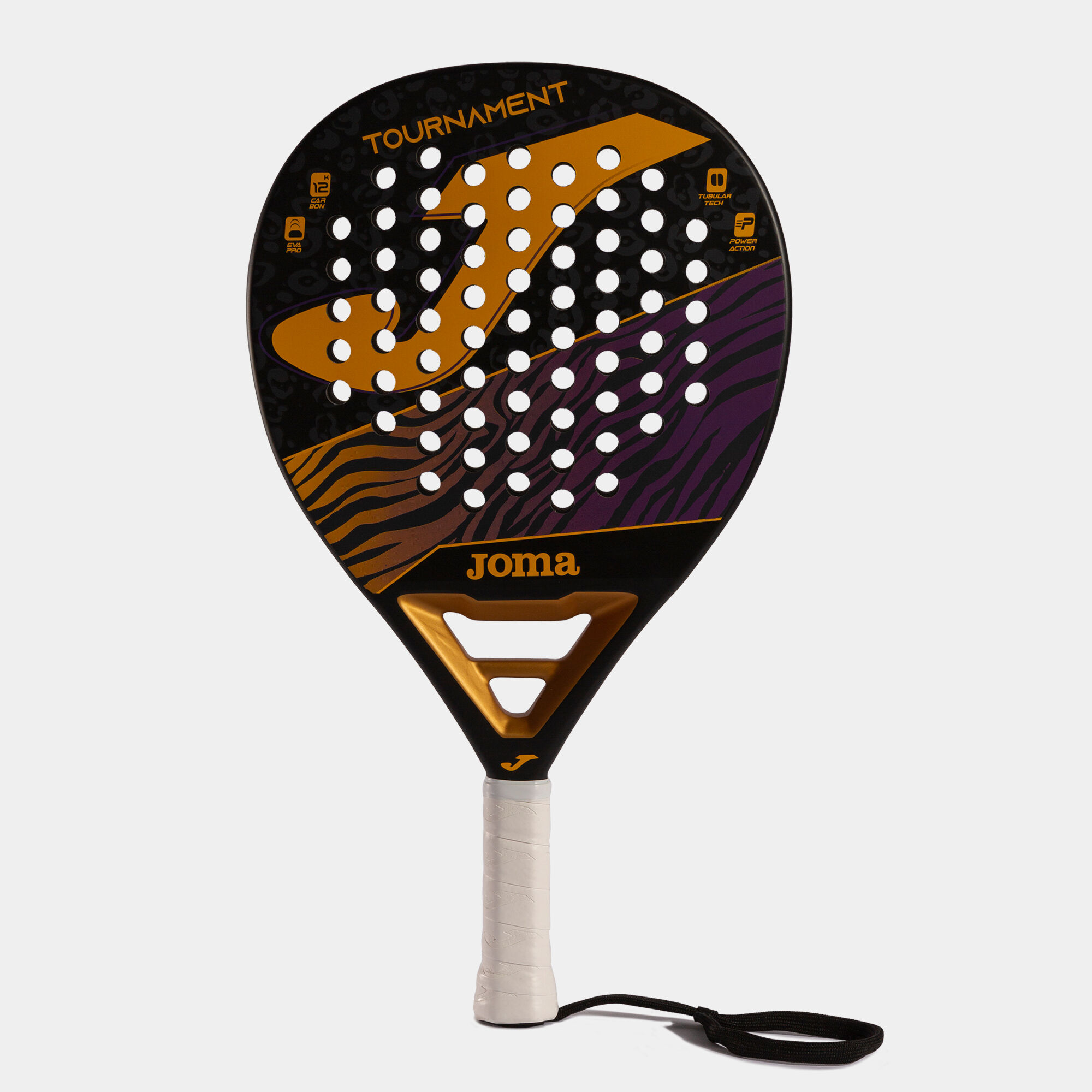Padel racket Tournament black orange purple