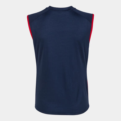 Camiseta sin mangas mujer Supernova III marino rojo