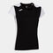 Camiseta manga corta mujer Record II negro blanco