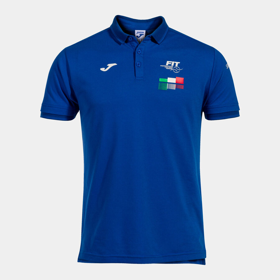 POLO MANGA CORTA FED. ITALIA TENIS