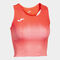 Top damă Elite VII coral fosforescent alb