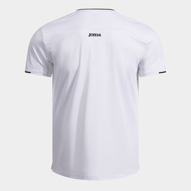 Tricou cu m&acirc;necă scurtă bărbaȚi torneo alb