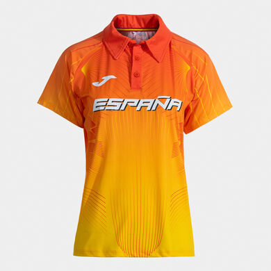 Polo shirt short-sleeve home kit Royal Spanish Athletics Federation woman