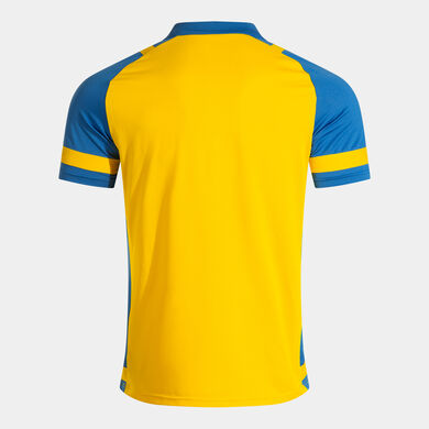 Polo shirt short-sleeve man Lider yellow royal blue