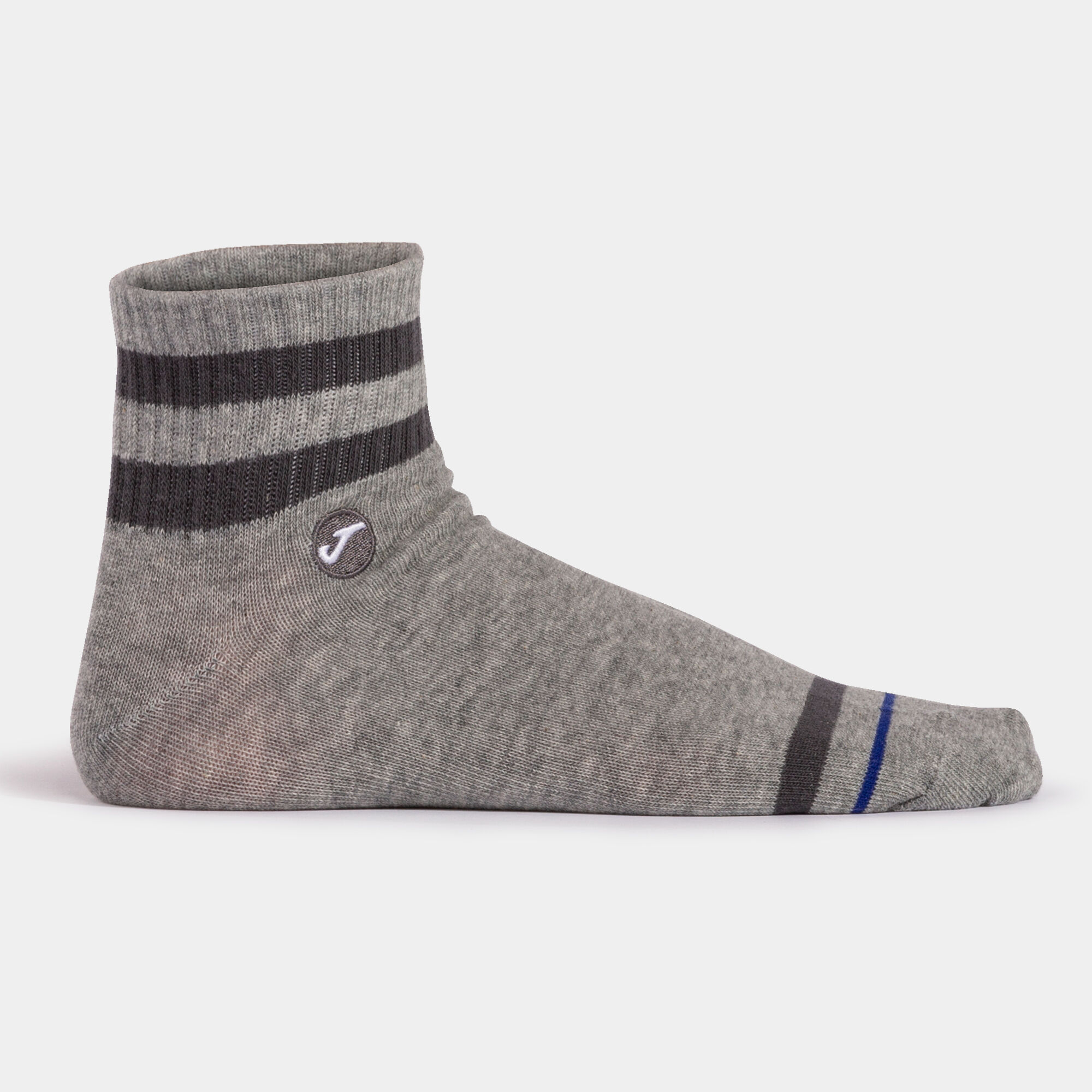 Socks woman Stripe white melange gray