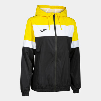 Chubasquero mujer Crew IV negro amarillo blanco