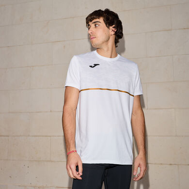 Kurzarmshirt mann Record III weiß