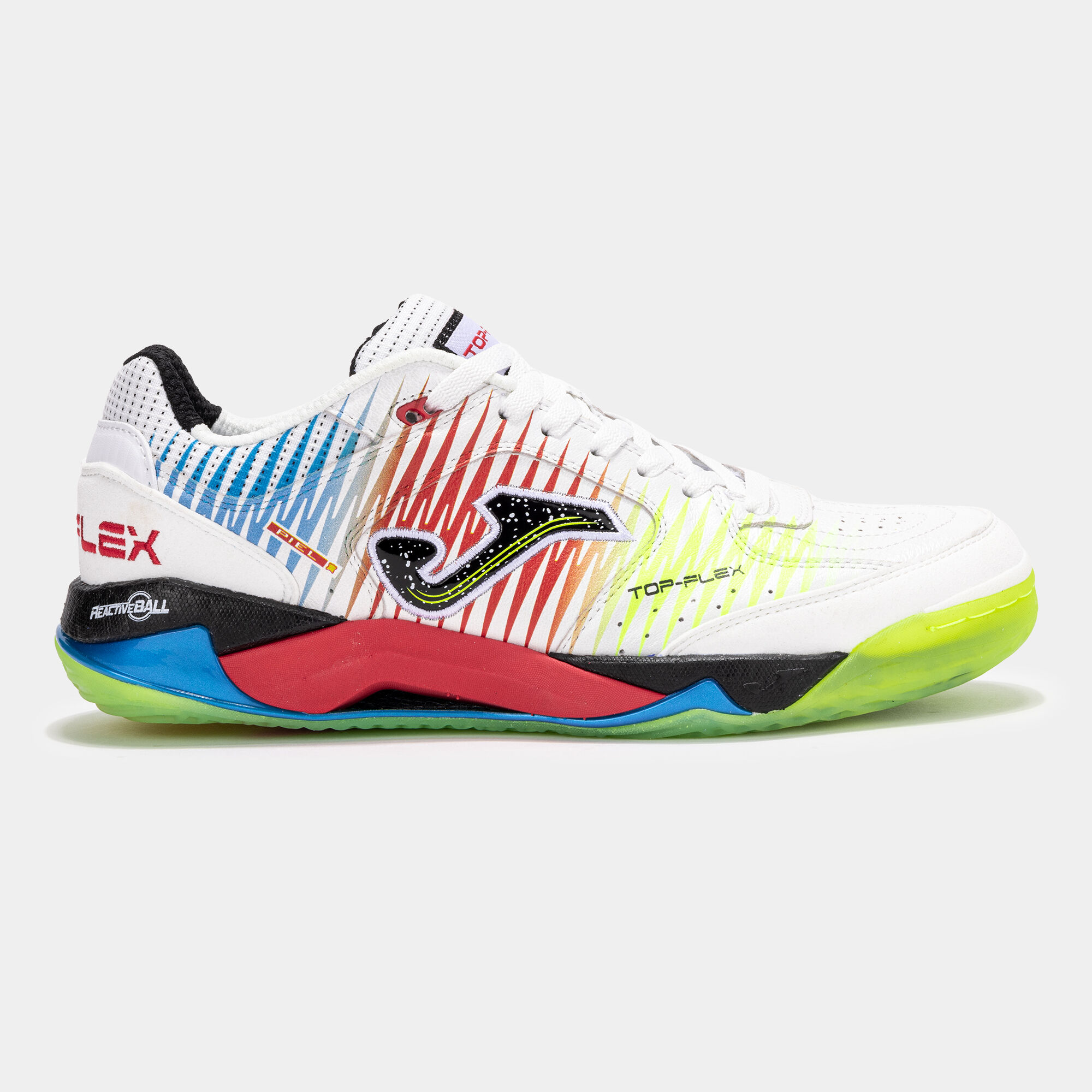 Futsal shoes Top Flex Plus indoor white yellow red | JOMA®