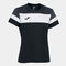 Shirt short sleeve woman Crew IV black dark gray white
