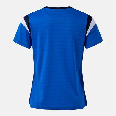 Tricou cu m&acirc;necă scurtă damă Terra albastru regal bleumarin &icirc;nchis