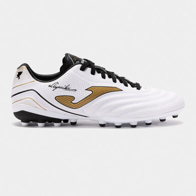 Fußballschuhe Aguila 25 fester boden weiß gold