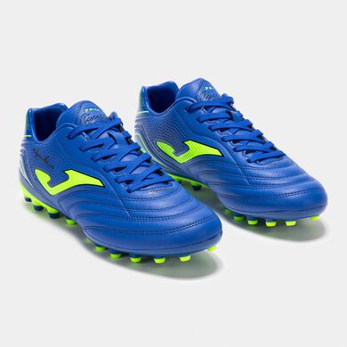 Botas fútbol Aguila 24 césped artificial AG royal amarillo