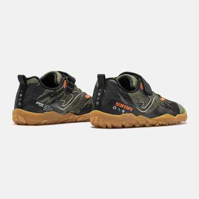 Chaussures trail running Sima Junior Barefoot 25 junior kaki