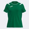 Camiseta manga corta mujer Dinamo II verde blanco