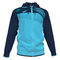 Veste à capuche homme Supernova II bleu marine turquoise fluo