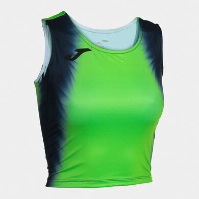 Top mujer Elite XI verde flúor marino