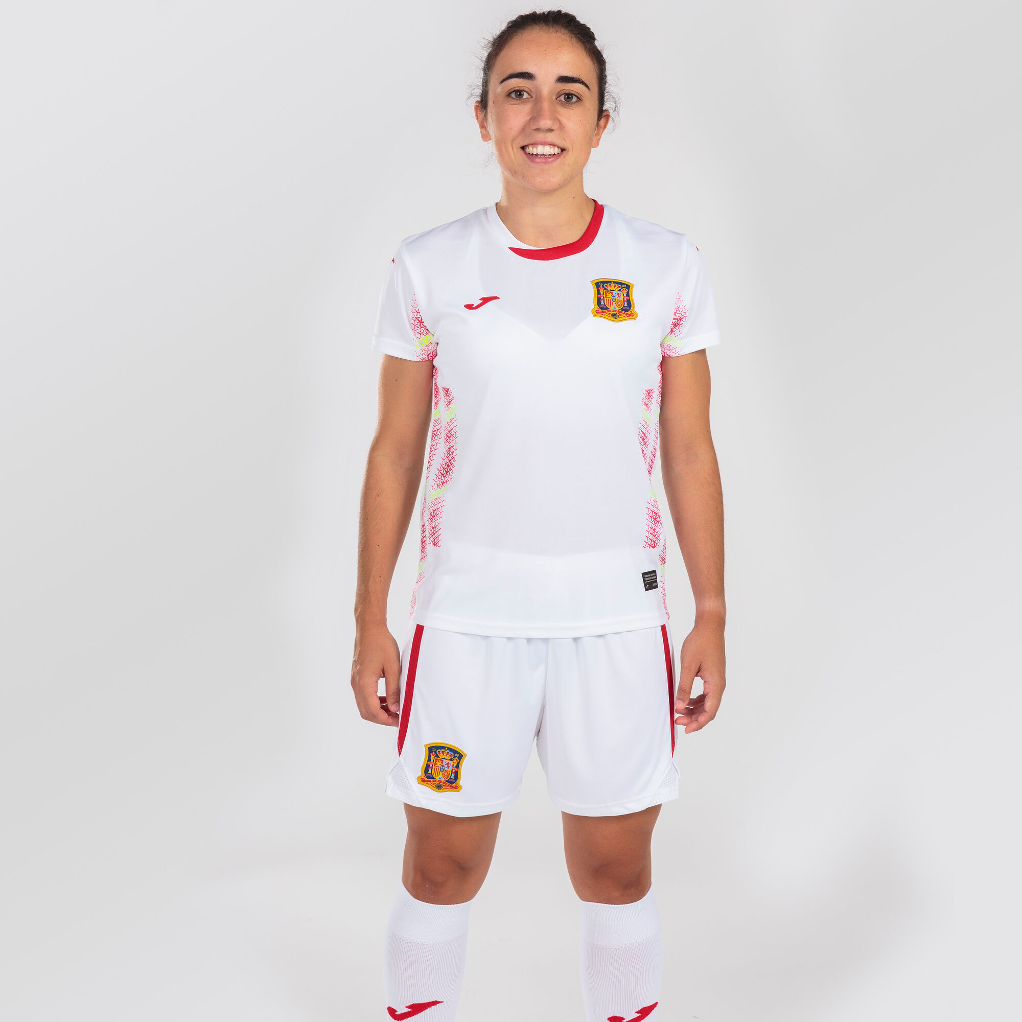 Camiseta manga corta 2ª equipación Selección Española Fútbol Sala mujer JOMA®