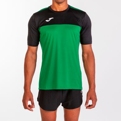 Camiseta manga corta hombre Winner verde negro