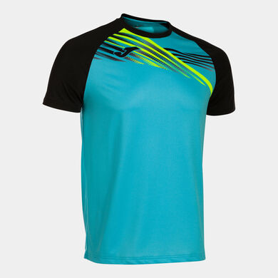 Maglia a manica corta uomo Elite X turchese fluorescente nero