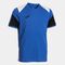 Maillot manches courtes homme Danubio IV bleu roi noir