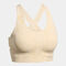 Sujetador deportivo mujer Indoor Gym beige naranja