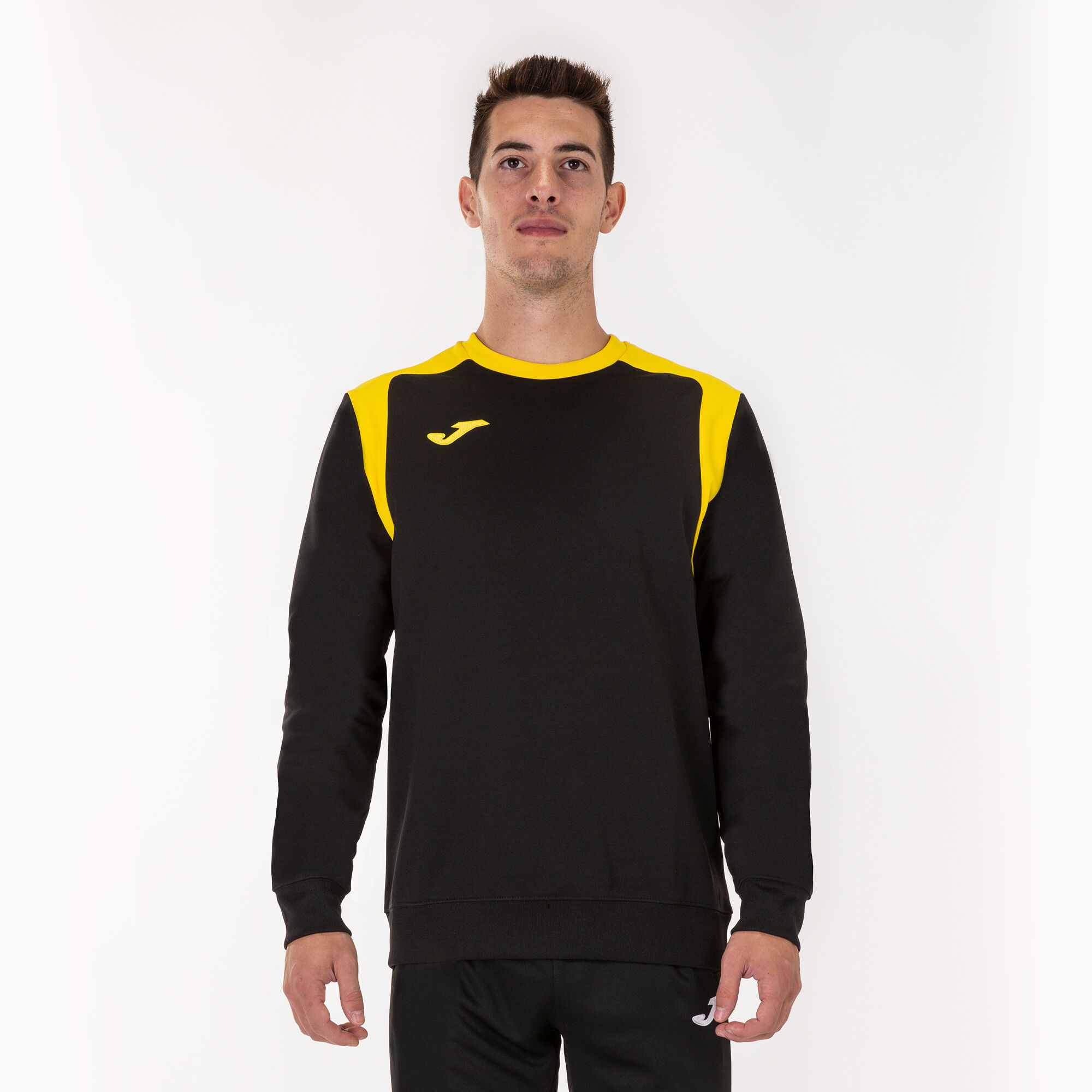 Sweatshirt man Championship V black yellow JOMA