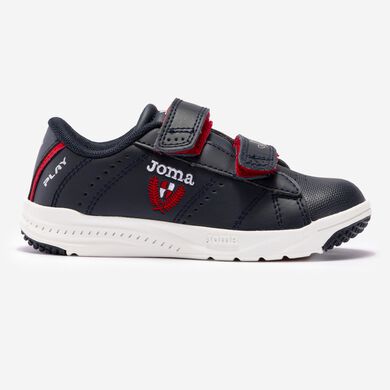 Pantofi sport casual Play 21 junior bleumarin roșu