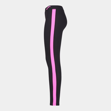Leggings lang frau Ascona schwarz neon-rosa