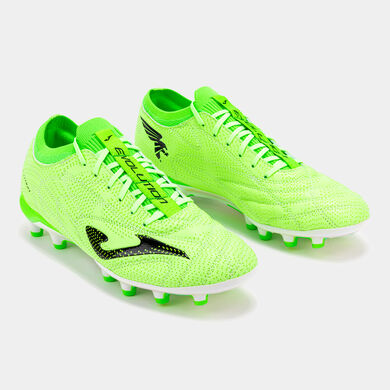 Chaussures football Evolution Top 25 terrain ferme FG vert fluo