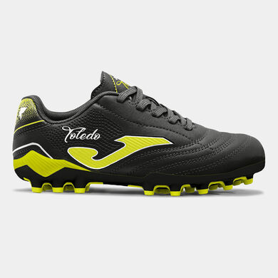 Chaussures football Toledo Jr 26 gazon synth&eacute;tique AG junior noir