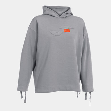 Hooded sweater woman Step gray