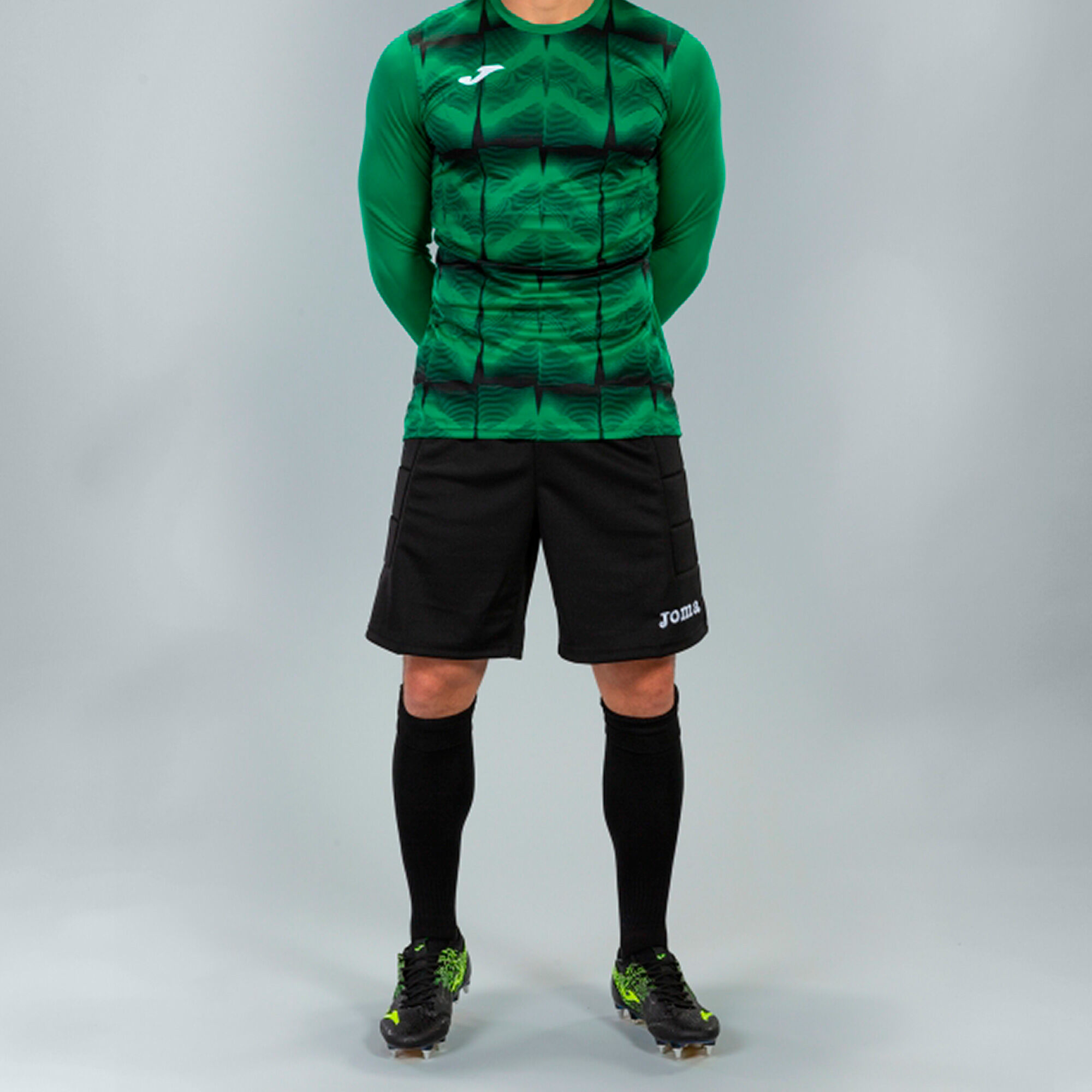 Long sleeve shirt man Portero Derby IV green