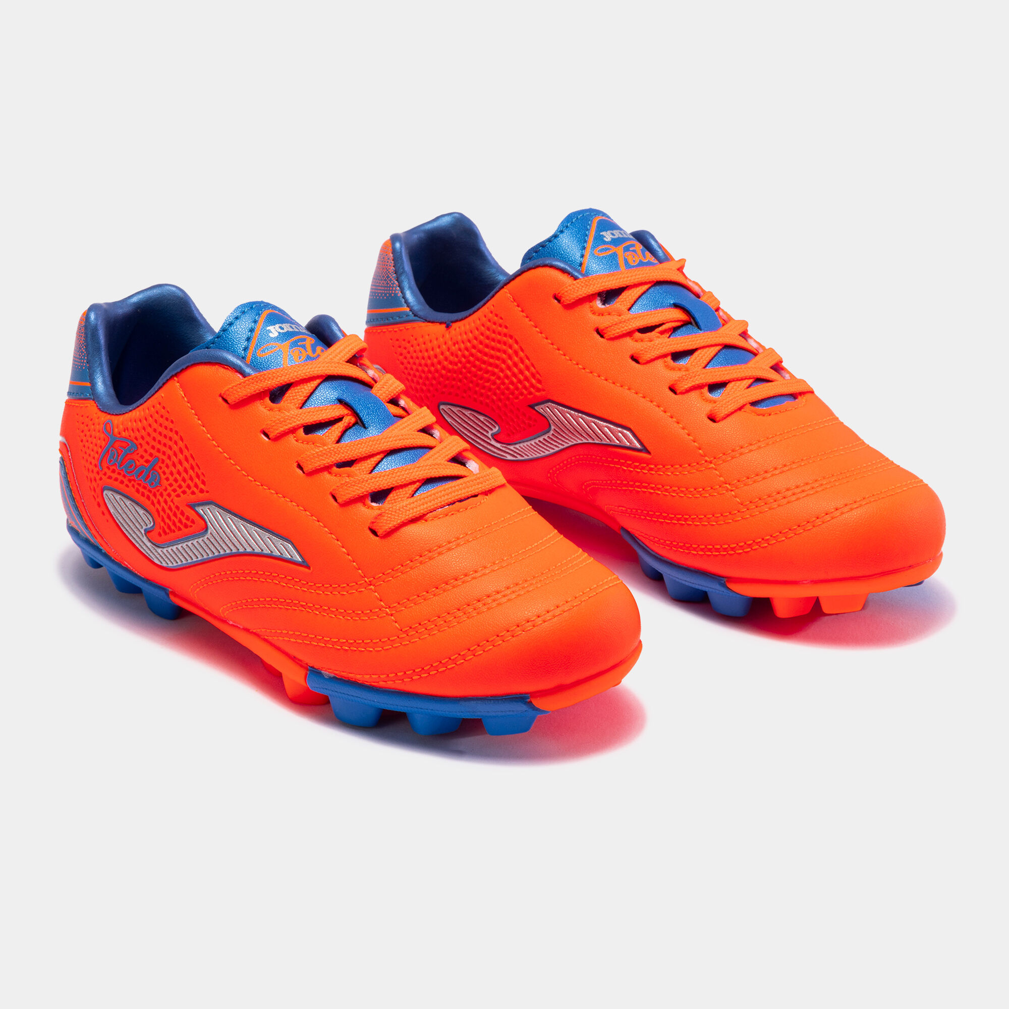Botas futbol Toledo Jr 23 terreno duro HG junior naranja royal