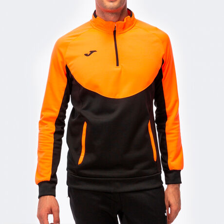 Sudadera hombre Essential naranja negro