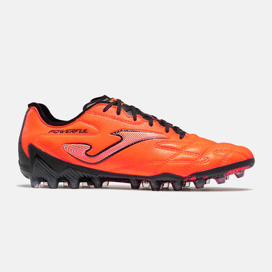Football boots Powerfull 26 firm ground FG orange