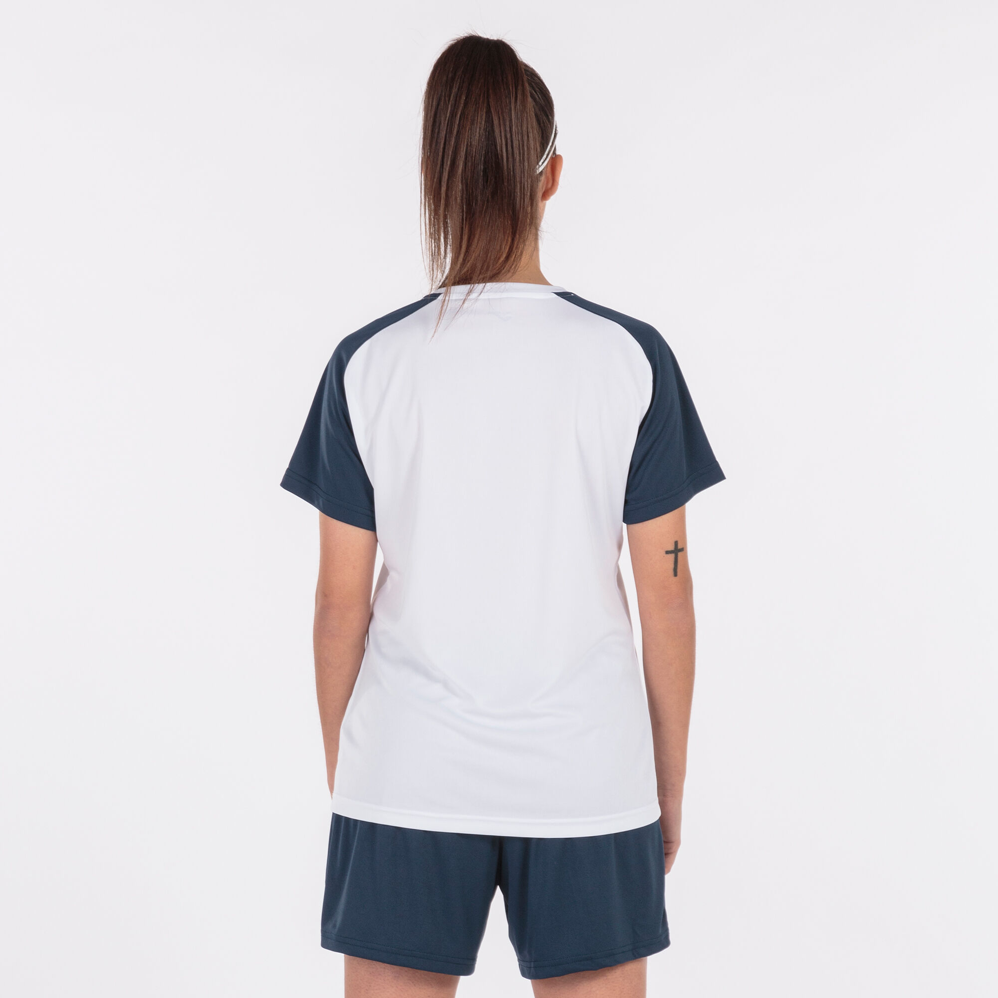 Camiseta manga corta mujer Academy IV blanco marino
