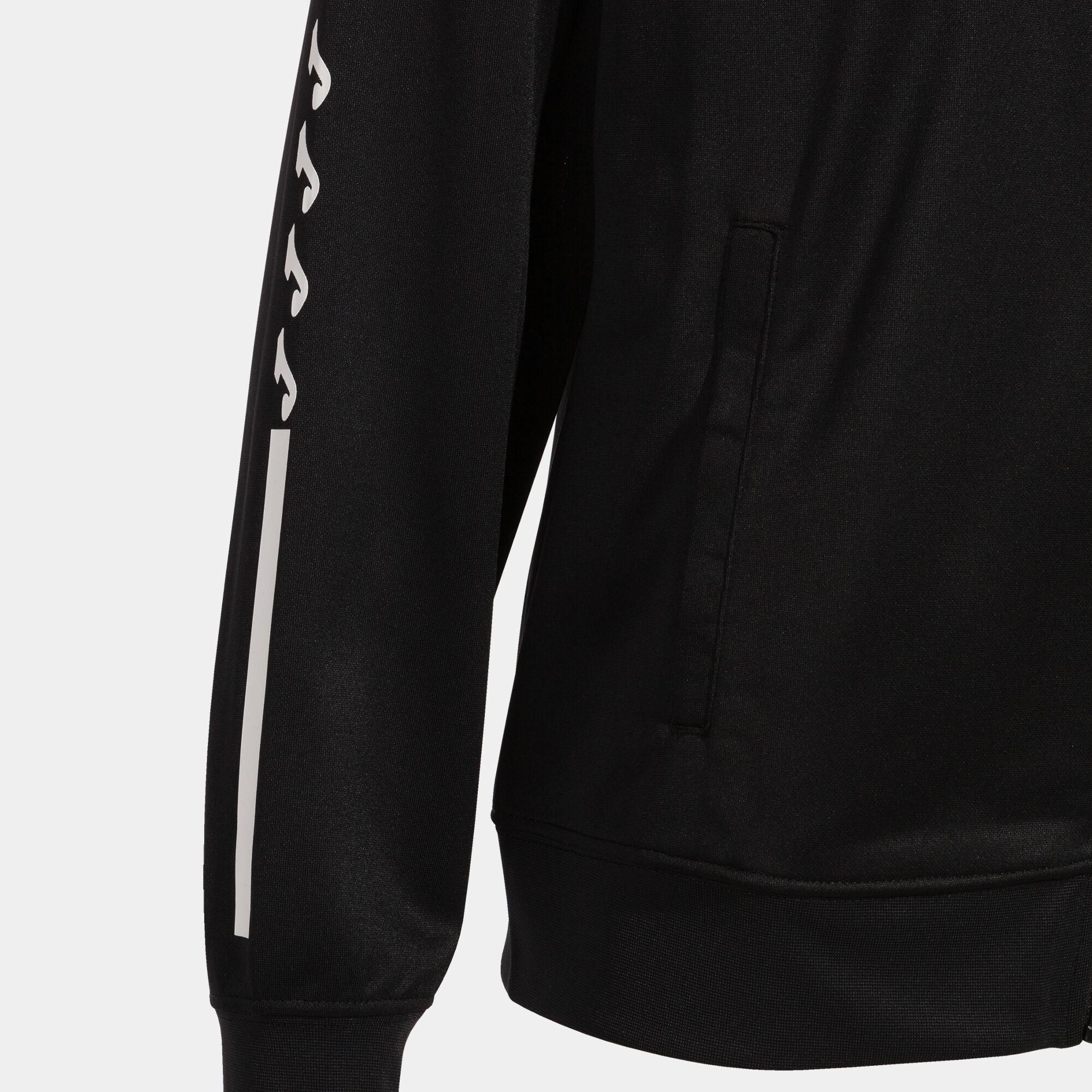 Hooded jacket woman Eco Supernova black white