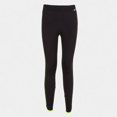 Leggings donna Combi Torneo nero verde fluorescente