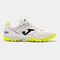Botas fútbol Top Flex 21 moqueta - turf blanco amarillo flúor